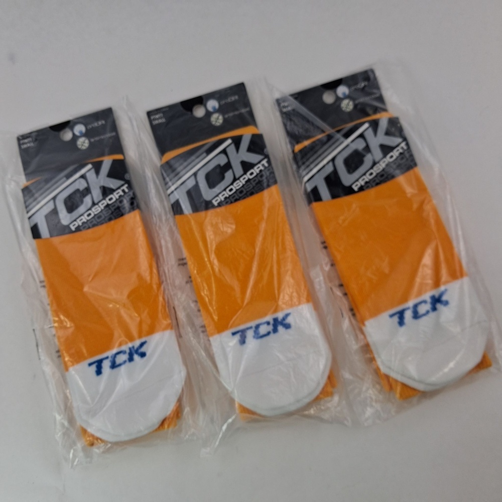 TCK ProSport Athletic Socks Mens Size Small Gold Over Calf Moisture Wicking